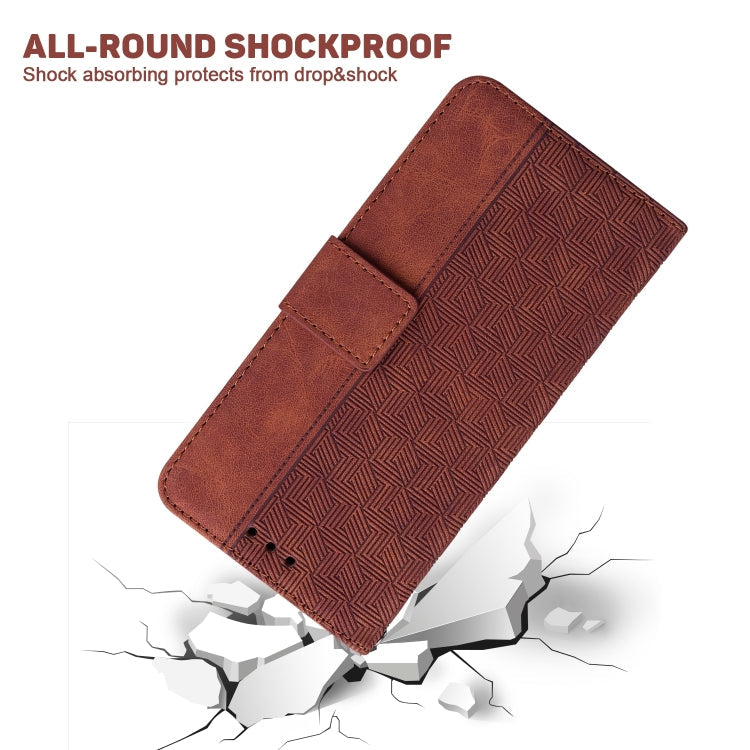 Geometric Embossed Flip Leather Phone Case, For OPPO A58, For Tecno Pova 4 Pro