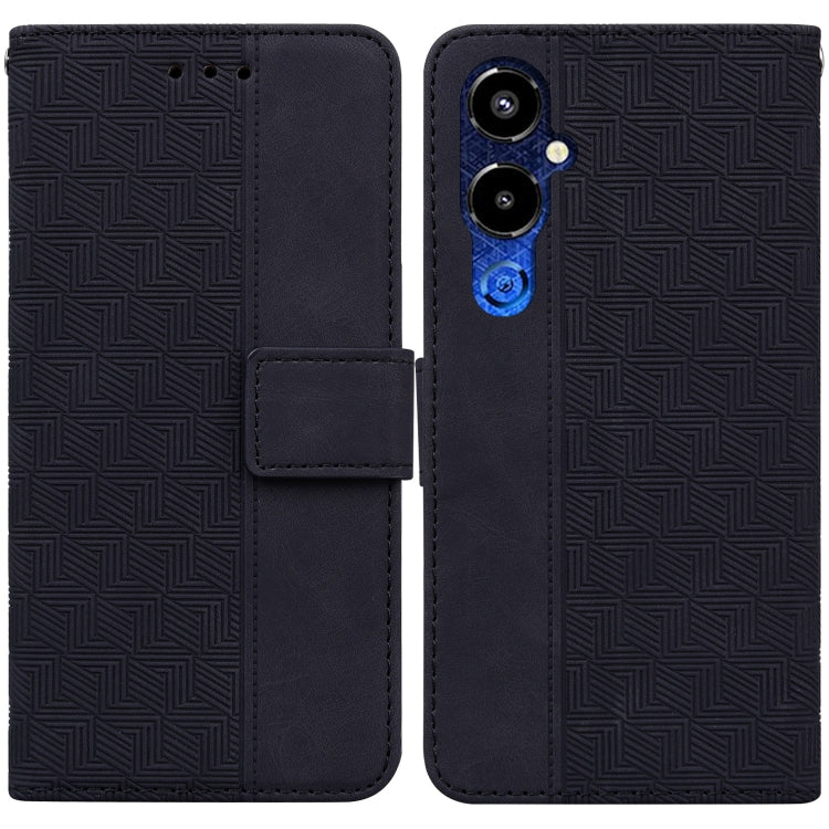 Geometric Embossed Flip Leather Phone Case, For OPPO A58, For Tecno Pova 4 Pro