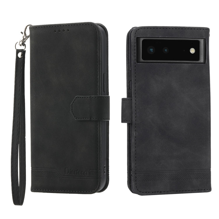 Dierfeng Dream Line TPU + PU Leather Phone Case, For Google Pixel 6, For Google Pixel 6 Pro, For Google Pixel 6a, For Google Pixel 7