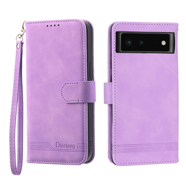 Dierfeng Dream Line TPU + PU Leather Phone Case, For Google Pixel 6, For Google Pixel 6 Pro, For Google Pixel 6a, For Google Pixel 7