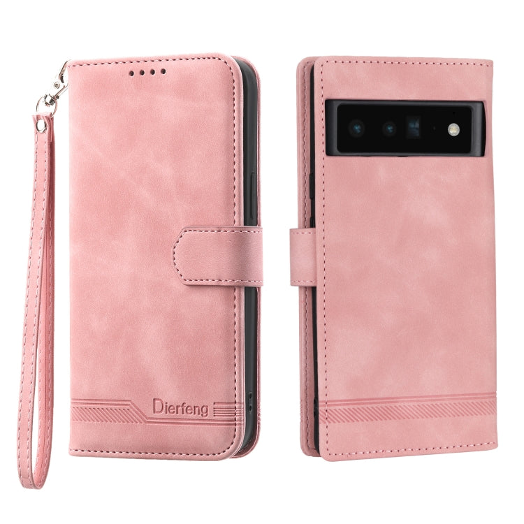 Dierfeng Dream Line TPU + PU Leather Phone Case, For Google Pixel 6, For Google Pixel 6 Pro, For Google Pixel 6a, For Google Pixel 7