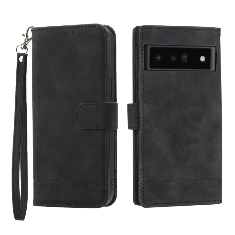 Dierfeng Dream Line TPU + PU Leather Phone Case, For Google Pixel 6, For Google Pixel 6 Pro, For Google Pixel 6a, For Google Pixel 7