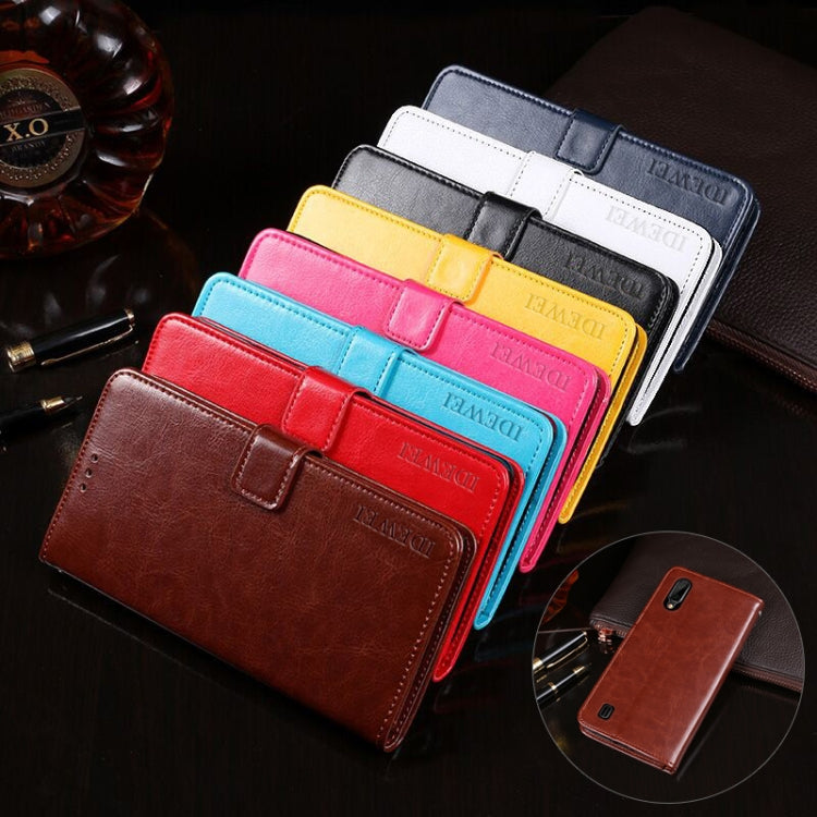 idewei Crazy Horse Texture Horizontal Flip Leather Case with Holder & Card Slots & Wallet, For Blackview BV6100, For Blackview R7