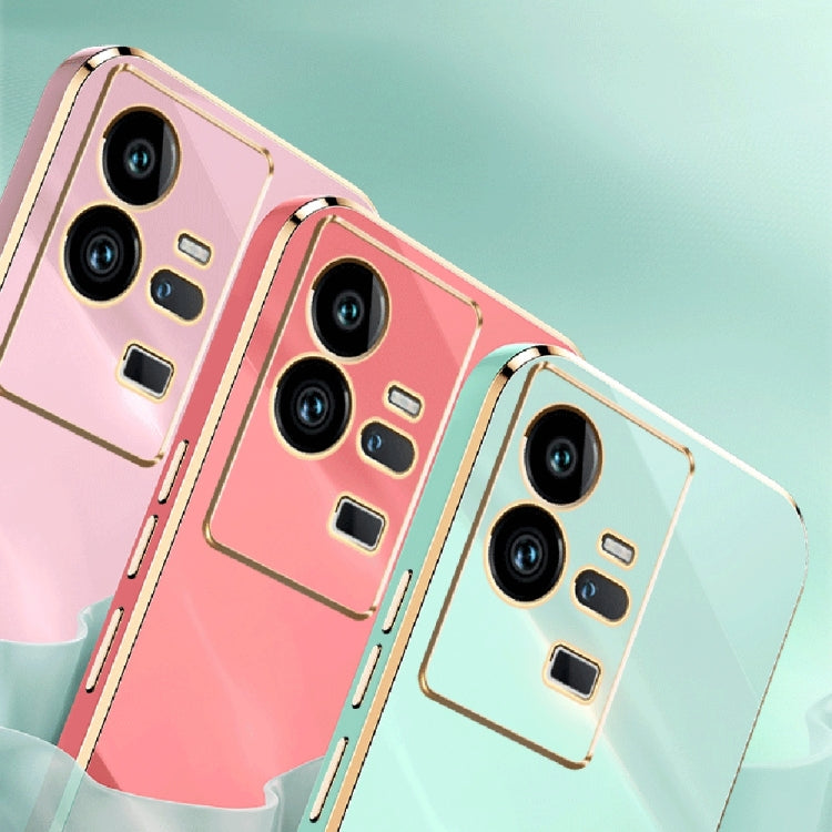 XINLI Straight Edge 6D Electroplate TPU Phone Case with Ring Holder, For Honor 80 GT 5G, For Honor 80 Pro Flat
