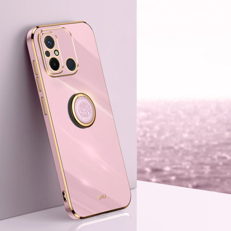 XINLI Straight Edge 6D Electroplate TPU Phone Case with Ring Holder, For Honor 80 GT 5G, For Honor 80 Pro Flat