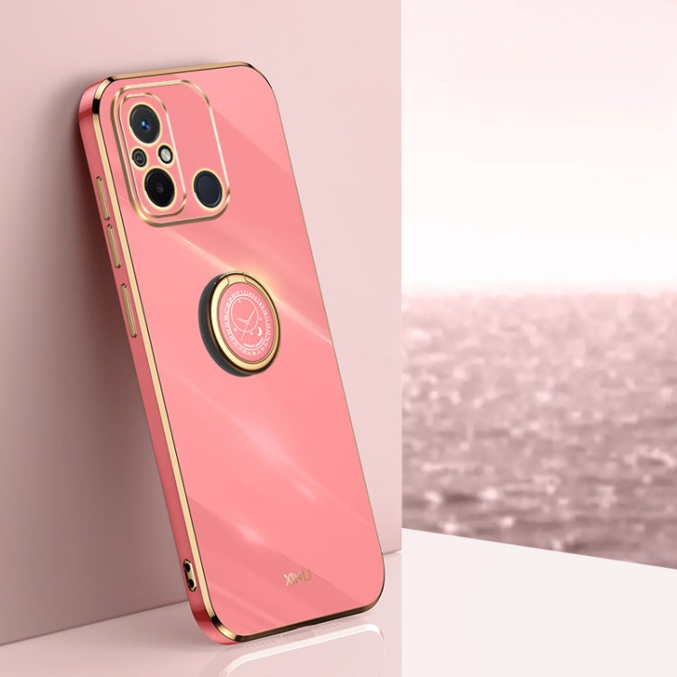 XINLI Straight Edge 6D Electroplate TPU Phone Case with Ring Holder, For Honor 80 GT 5G, For Honor 80 Pro Flat