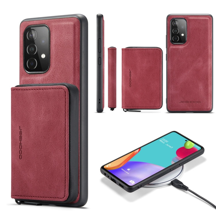 JEEHOOD Magnetic Zipper Horizontal Flip Leather Phone Case, For Samsung Galaxy S24+ 5G, For Samsung Galaxy S24 5G, For Samsung Galaxy S23 Ultra 5G, For Samsung Galaxy A53 5G