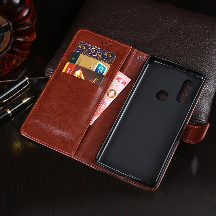 idewei  Crazy Horse Texture Horizontal Flip Leather Case with Holder & Card Slots & Wallet, For Oukitel C17 Pro, For Oukitel K5000
