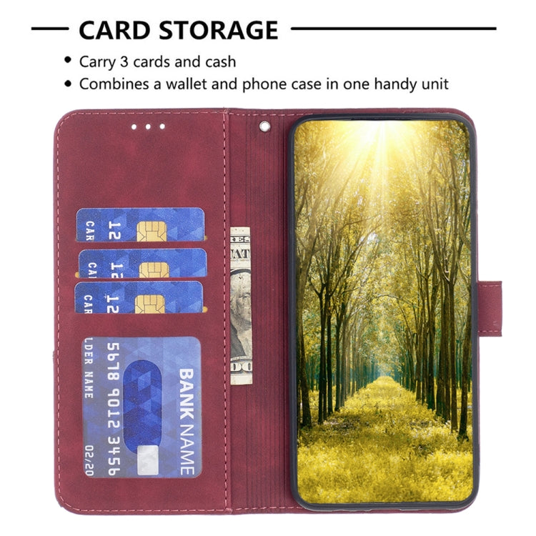 Magnetic Buckle Rhombus Texture Leather Phone Case, For Nokia C21