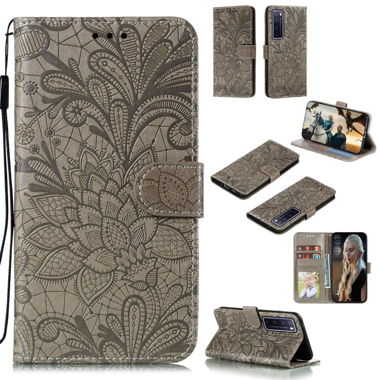 Lace Flower Embossing Pattern Horizontal Flip Leather Case , with Holder & Card Slots & Wallet & Photo Frame & Lanyard, For Galaxy A11, For Galaxy A41, For Galaxy A70e, For Galaxy M31