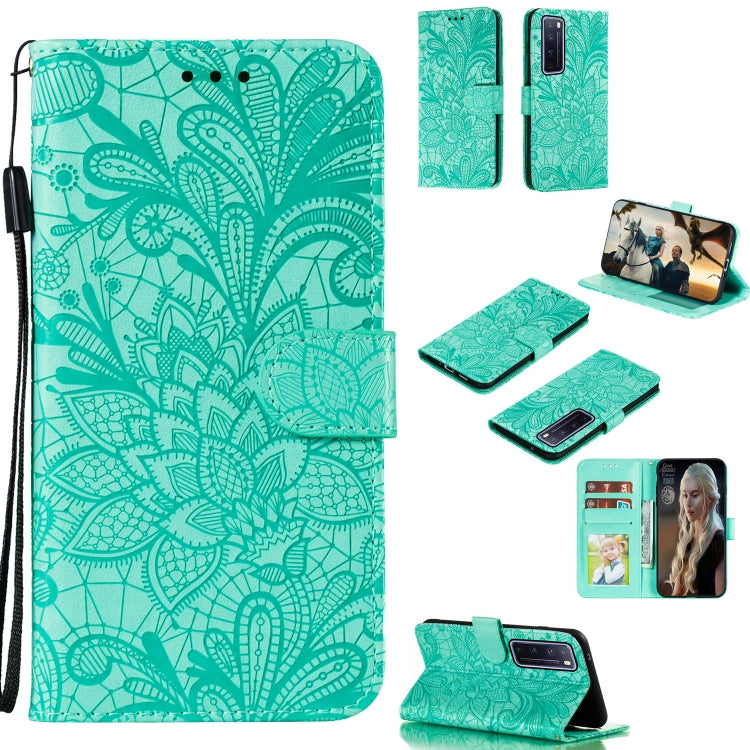 Lace Flower Embossing Pattern Horizontal Flip Leather Case , with Holder & Card Slots & Wallet & Photo Frame & Lanyard, For Galaxy A11, For Galaxy A41, For Galaxy A70e, For Galaxy M31
