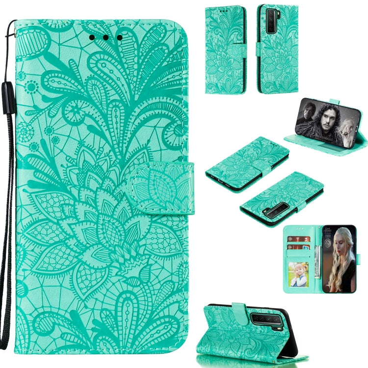 Lace Flower Embossing Pattern Horizontal Flip Leather Case , with Holder & Card Slots & Wallet & Photo Frame & Lanyard, For Galaxy A11, For Galaxy A41, For Galaxy A70e, For Galaxy M31