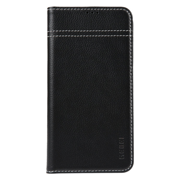 GEBEI Top-grain Horizontal Flip Leather Phone Case, For iPhone 13