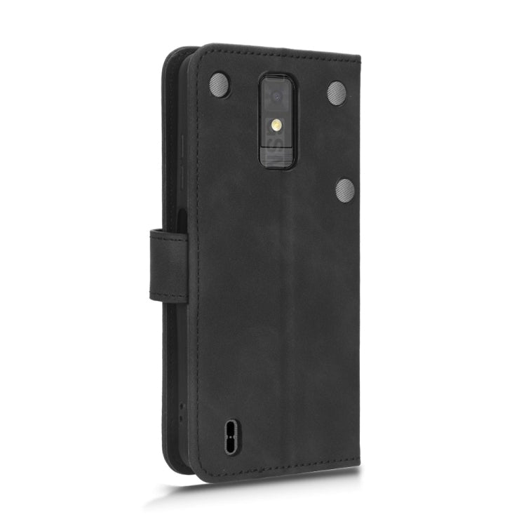 Skin Feel Magnetic Flip Leather Phone Case, For ZTE Blade A32
