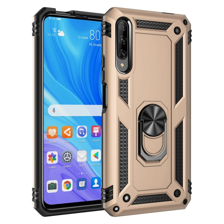 Shockproof TPU + PC Protective Case with 360 Degree Rotating Holder, For Huawei Y9s