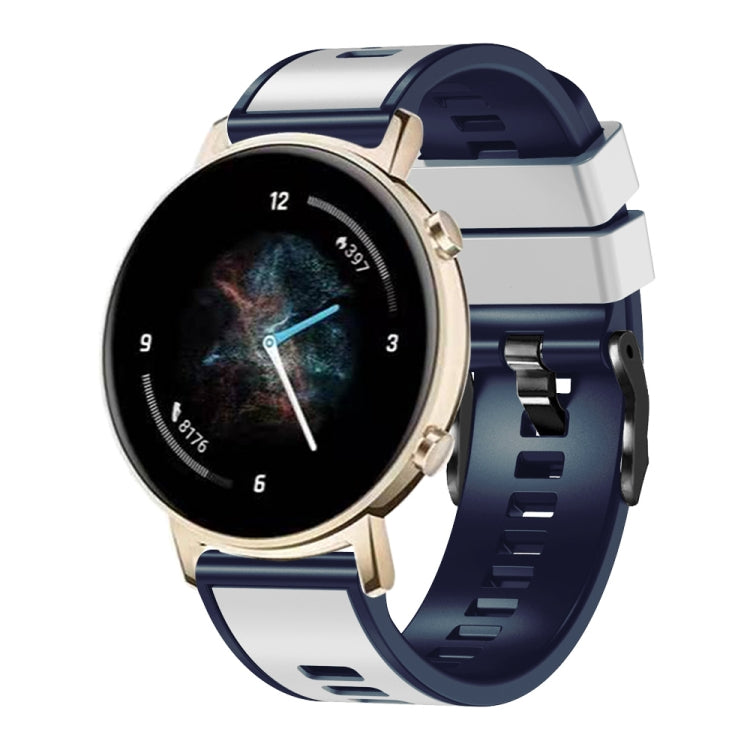Universal Two Color Silicone Watch Band, 20mm