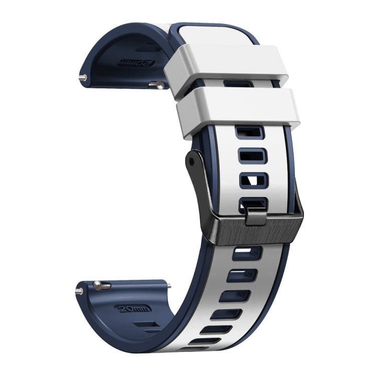 Universal Two Color Silicone Watch Band, 20mm