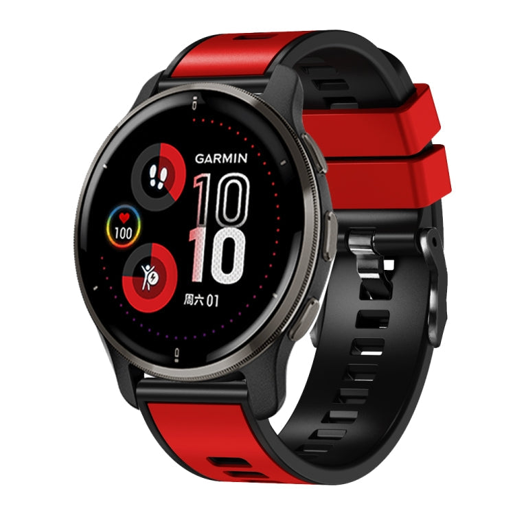 Universal Two Color Silicone Watch Band, 20mm