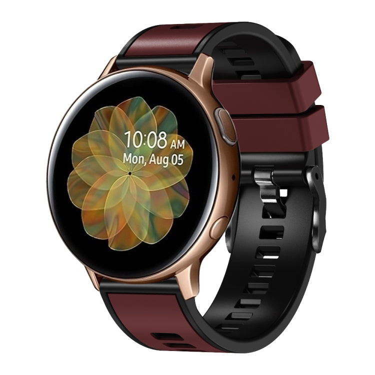 Universal Two Color Silicone Watch Band, 20mm