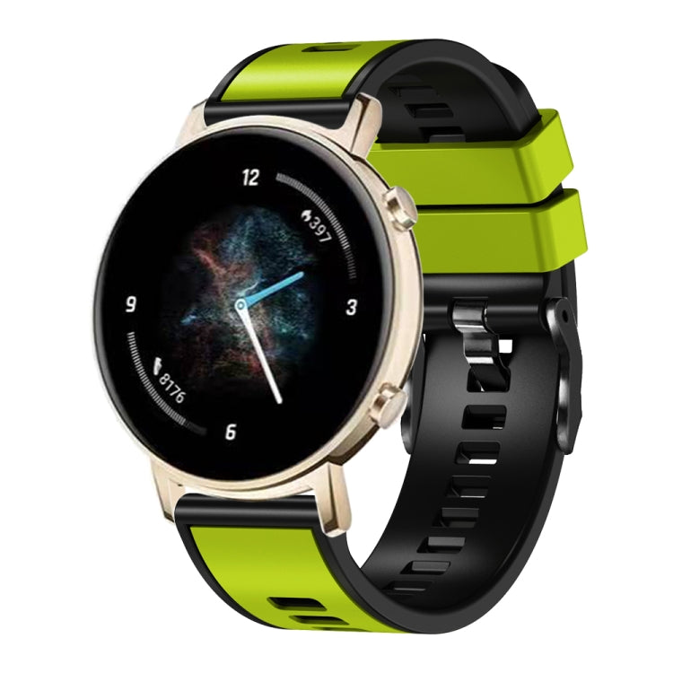 Universal Two Color Silicone Watch Band, 20mm