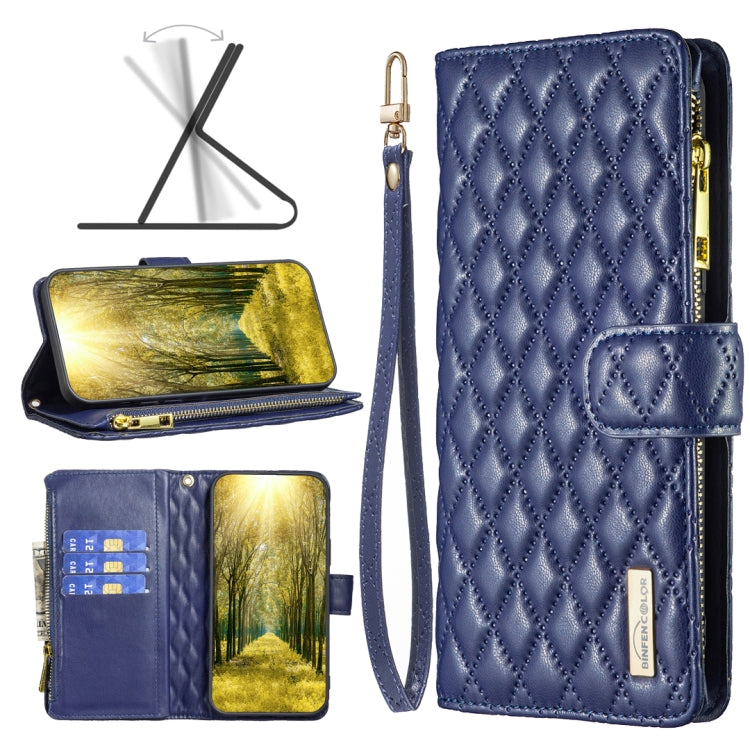 Diamond Lattice Zipper Wallet Leather Flip Phone Case, For Xiaomi 13 Lite / Civi 2