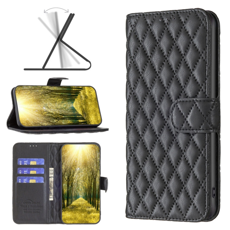 Diamond Lattice Wallet Leather Flip Phone Case, For Xiaomi Poco F5 5G / Redmi Note 12 Turbo