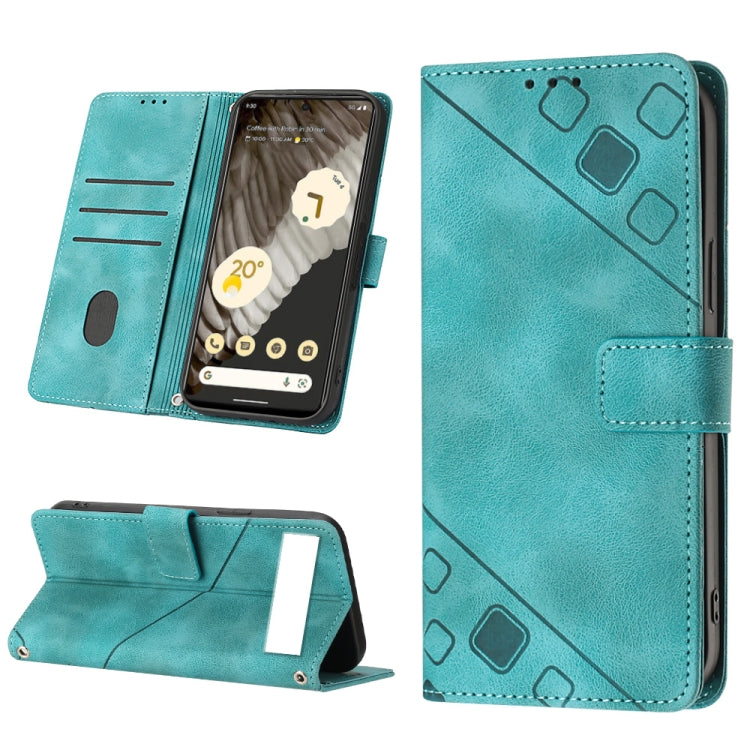Skin-feel Embossed Leather Phone Case, For Google Pixel 7 Pro, For Google Pixel 7a