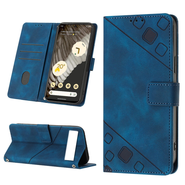 Skin-feel Embossed Leather Phone Case, For Google Pixel 7 Pro, For Google Pixel 7a