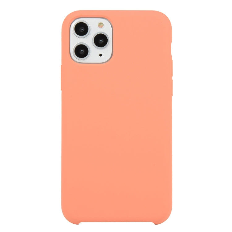 For iPhone 11 Solid Color Solid Silicone  Shockproof Case (Hibiscus Pink), For iPhone 11 Pro