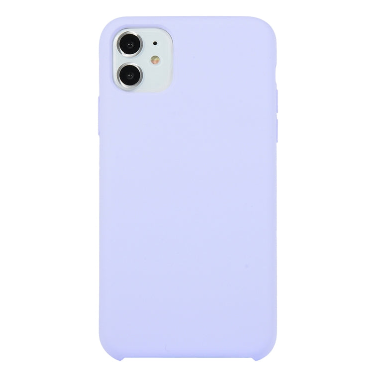 For iPhone 11 Solid Color Solid Silicone  Shockproof Case (Hibiscus Pink), For iPhone 11 Pro Max