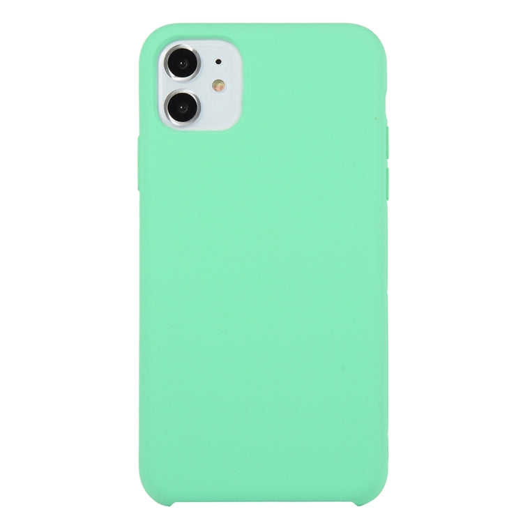 For iPhone 11 Solid Color Solid Silicone  Shockproof Case (Hibiscus Pink), For iPhone 11 Pro Max