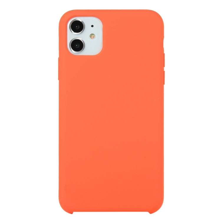 For iPhone 11 Solid Color Solid Silicone  Shockproof Case (Hibiscus Pink), For iPhone 11 Pro Max