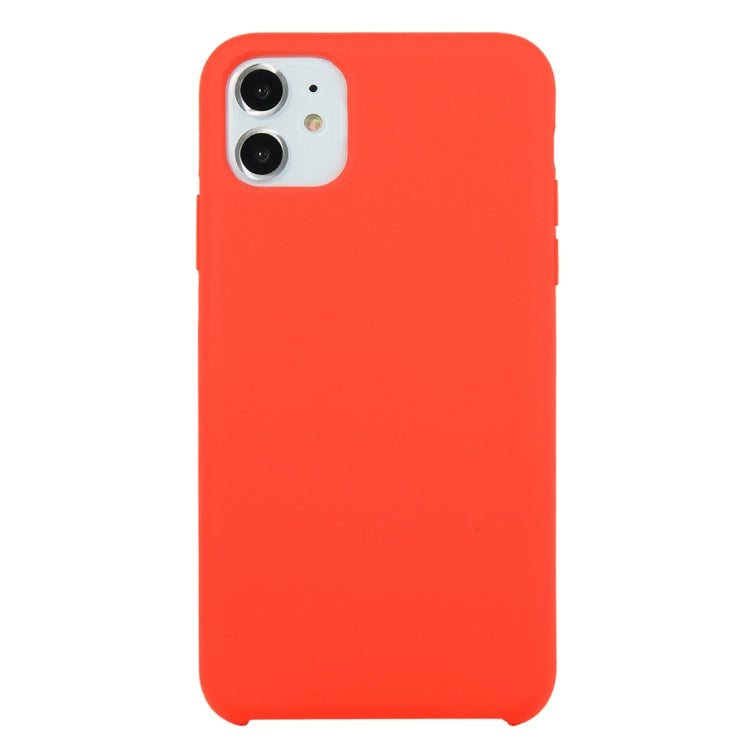 For iPhone 11 Solid Color Solid Silicone  Shockproof Case (Hibiscus Pink), For iPhone 11 Pro Max