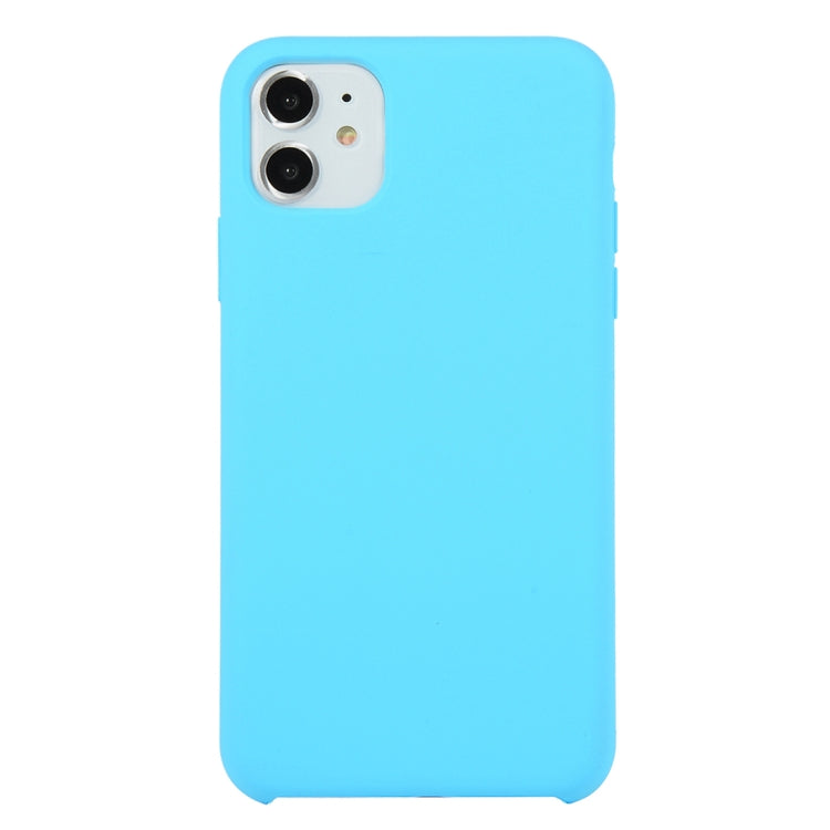 For iPhone 11 Solid Color Solid Silicone  Shockproof Case (Hibiscus Pink), For iPhone 11 Pro Max