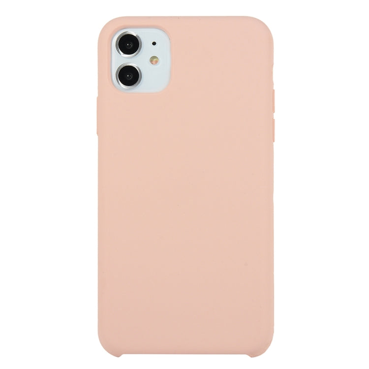 For iPhone 11 Solid Color Solid Silicone  Shockproof Case (Hibiscus Pink), For iPhone 11 Pro Max