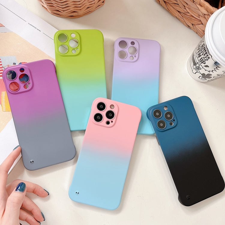 Frameless Skin Feel Gradient Phone Case, For iPhone 12 Pro, For iPhone 12, For iPhone 11 Pro Max, For iPhone 11