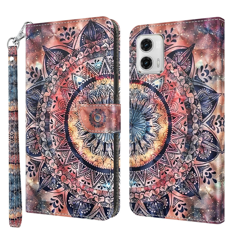 3D Painted Leather Phone Case, For Motorola Moto G73, For Google Pixel 7 5G