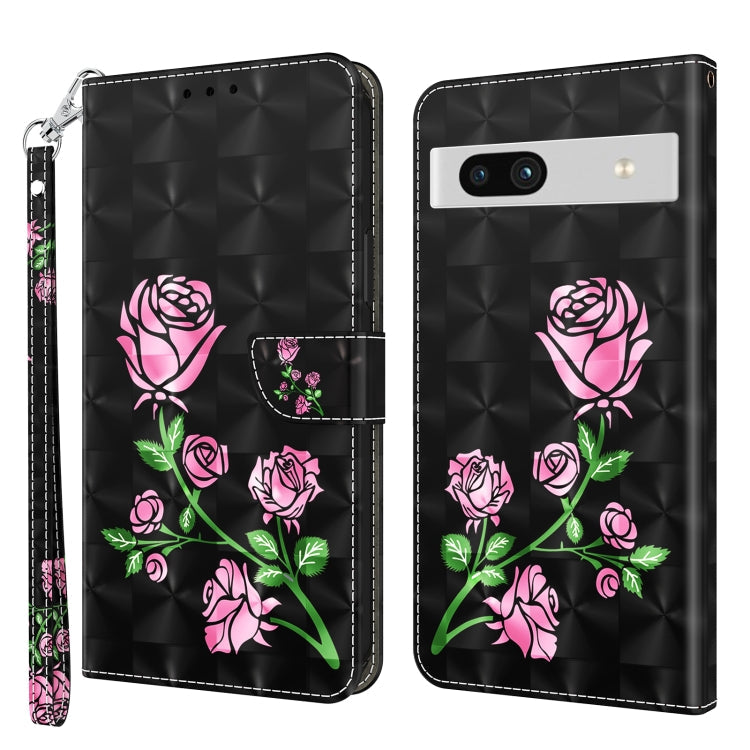 3D Painted Leather Phone Case, For Google Pixel 7 Pro 5G, For Google Pixel 7a 5G