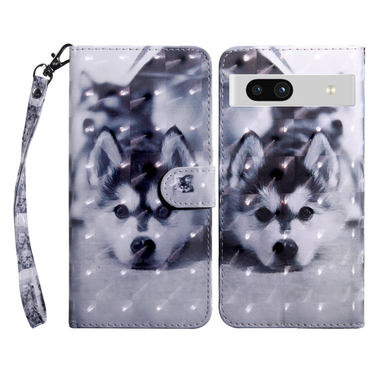 3D Painted Leather Phone Case, For Google Pixel 7 Pro 5G, For Google Pixel 7a 5G