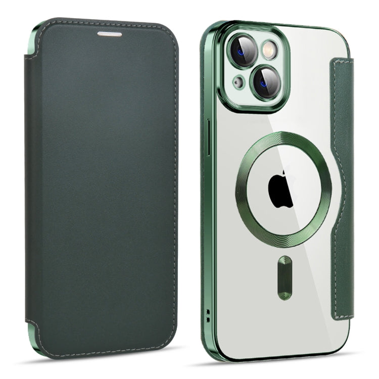 MagSafe Magnetic RFID Anti-theft Leather Phone Case, For iPhone 14 Plus, For iPhone 13 Pro Max, For iPhone 13 Pro