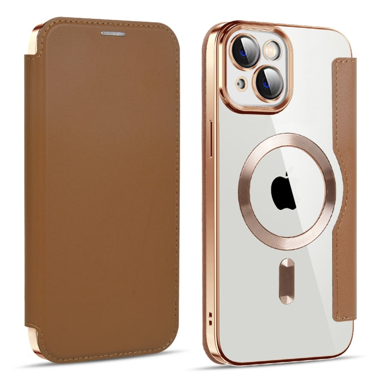 MagSafe Magnetic RFID Anti-theft Leather Phone Case, For iPhone 14 Plus, For iPhone 13 Pro Max, For iPhone 13 Pro