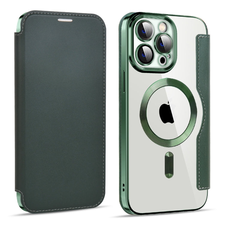 MagSafe Magnetic RFID Anti-theft Leather Phone Case, For iPhone 14 Plus, For iPhone 13 Pro Max, For iPhone 13 Pro
