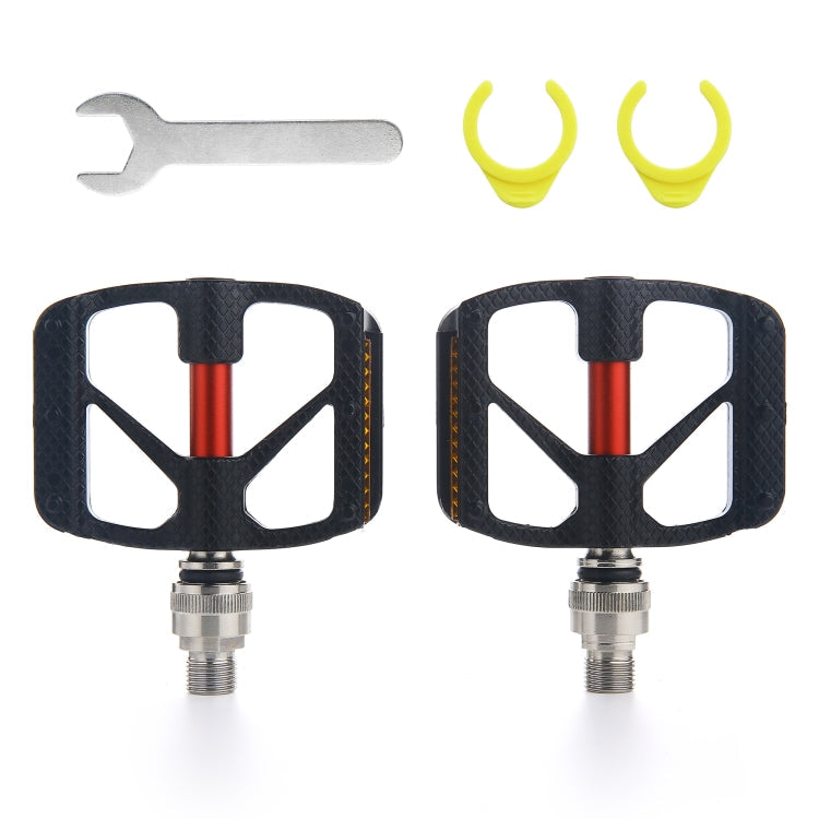 QR610 1 Pair Carbon Fiber Bicycle Quick Release Pedals, QR610