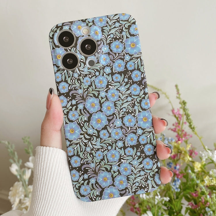 Water Sticker Flower Pattern PC Phone Case, For iPhone 14, For iPhone 14 Plus
