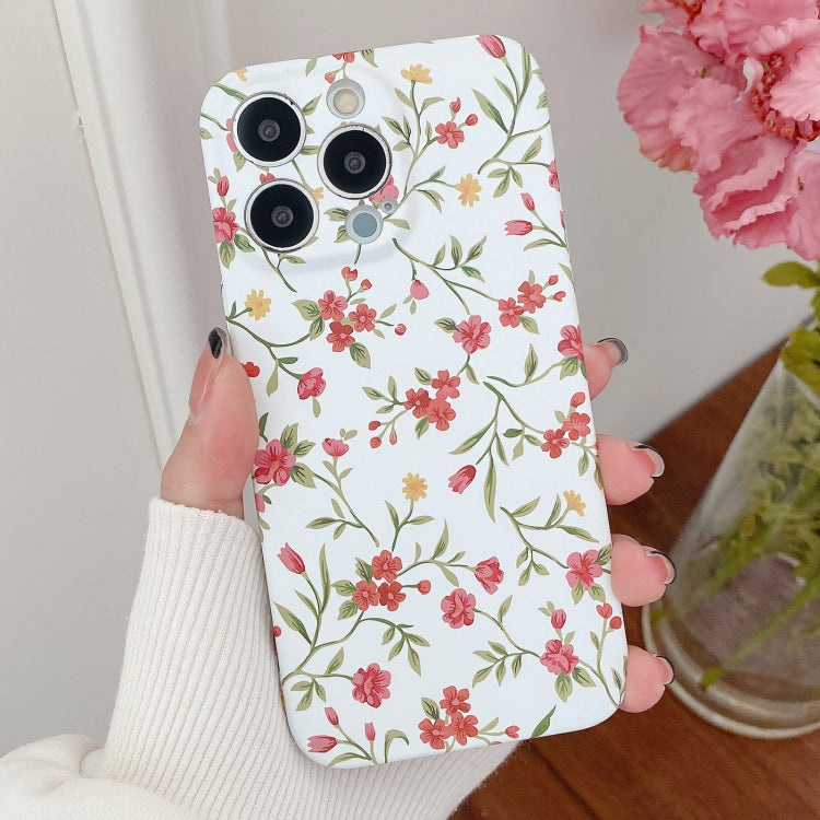 Water Sticker Flower Pattern PC Phone Case, For iPhone 13, For iPhone 13 mini