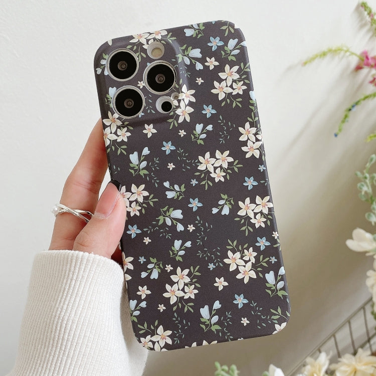 Water Sticker Flower Pattern PC Phone Case, For iPhone 12 Pro Max, For iPhone 12 Pro
