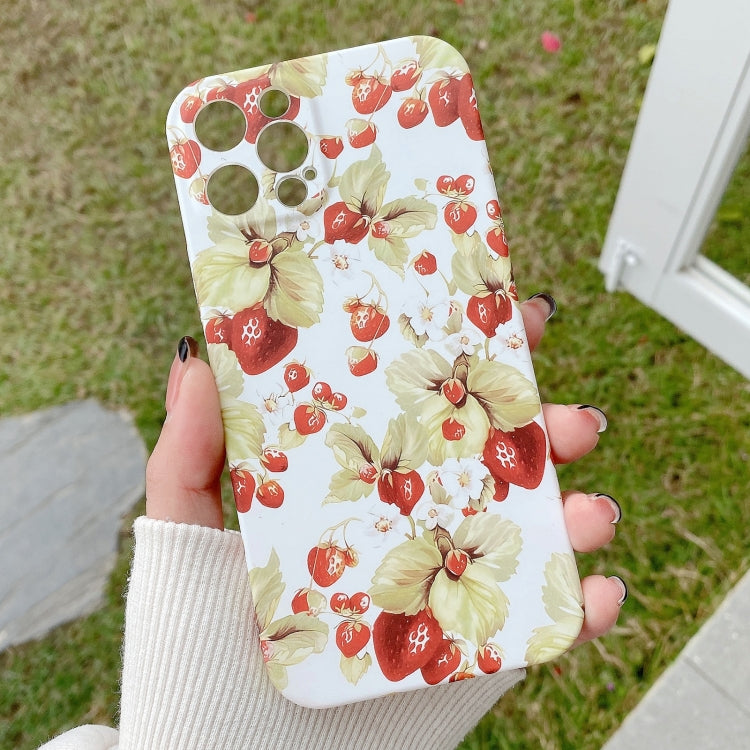 Water Sticker Flower Pattern PC Phone Case, For iPhone 12, For iPhone 12 mini
