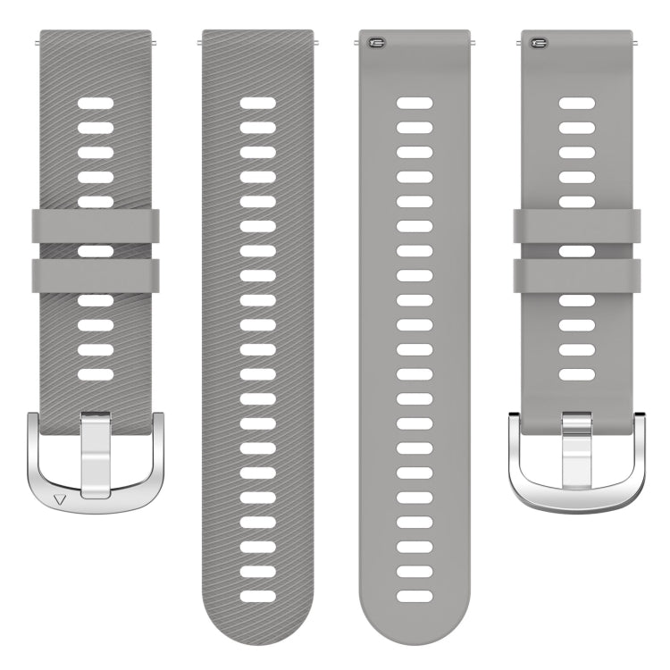 18mm Solid Color Silicone Watch Band, For Garmin Forerunner 265S