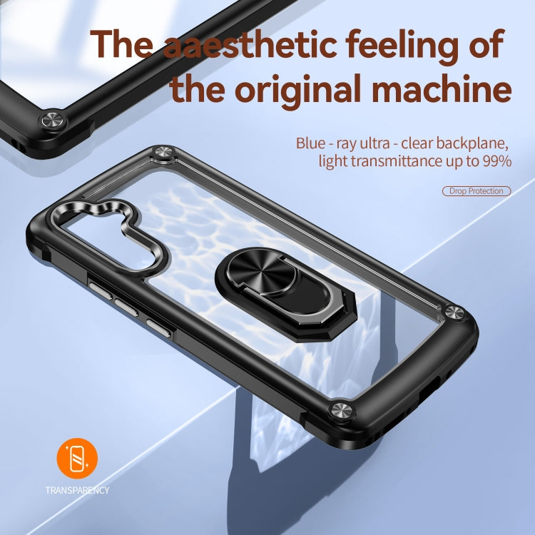TPU + PC Lens Protection Phone Case with Ring Holder, For Samsung Galaxy A54