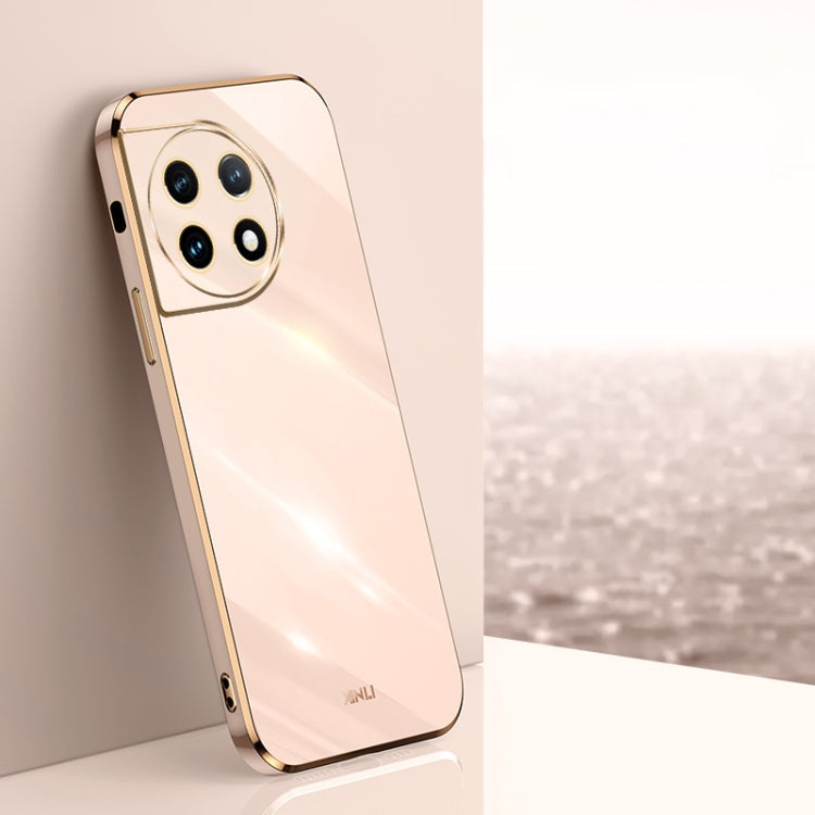 XINLI Straight Edge 6D Electroplate TPU Phone Case, For OnePlus 11, For OnePlus Ace 2, For Realme GT Neo 5